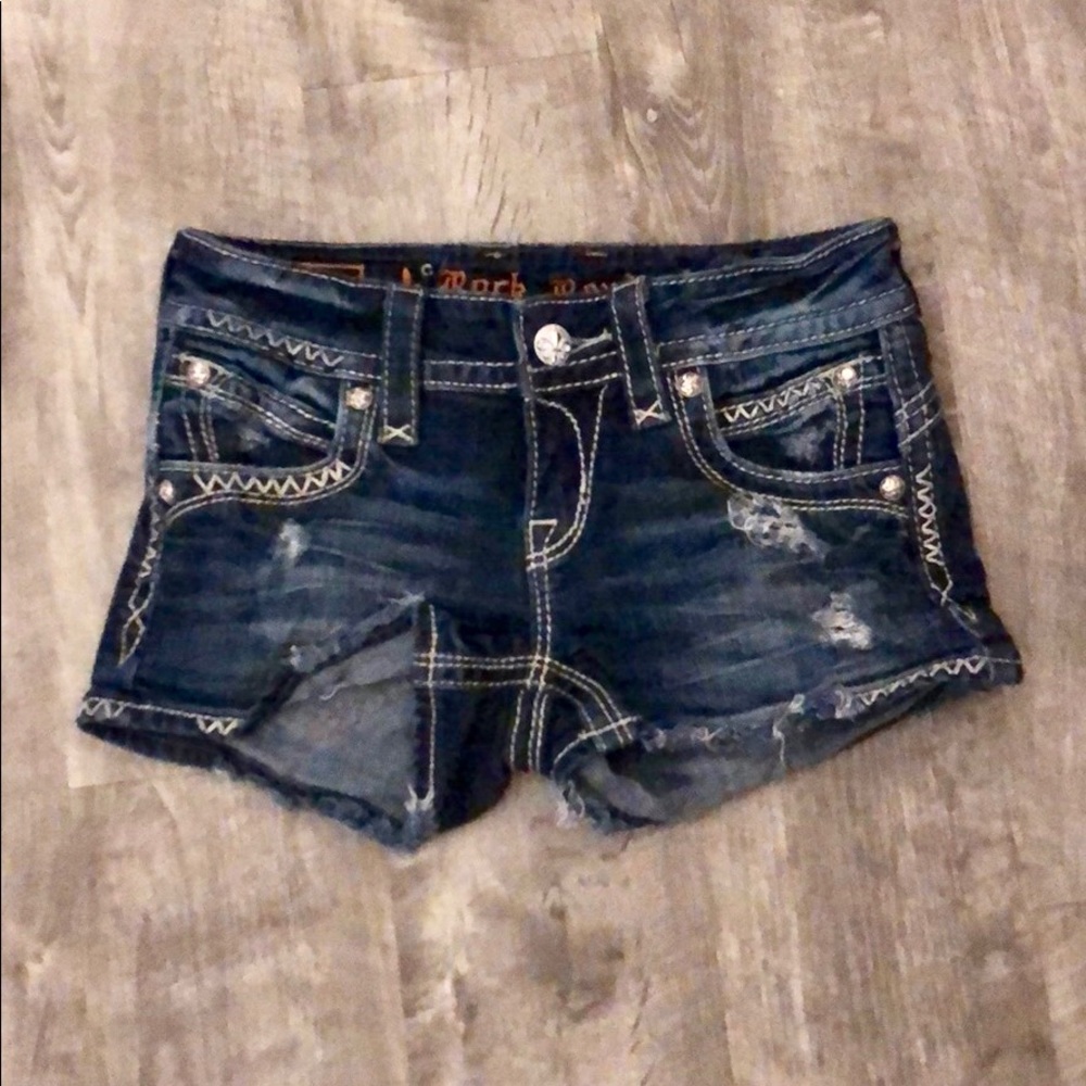 ROCK REVIVAL Denim Shorts